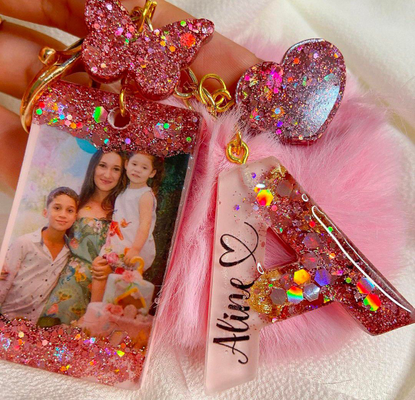 Photo Resin Keychain