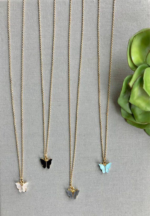 Butterfly Charm Necklace (SET OF 3)